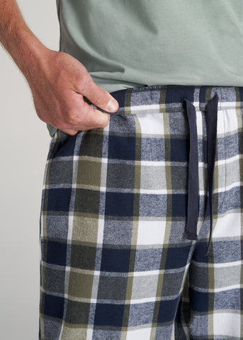 Lounge Pajama Pants for Tall Men in Charcoal Mix