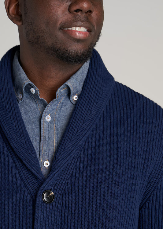    American-Tall-Men-Heavy-Knit-Cardigan-Midnight-Blue-detail