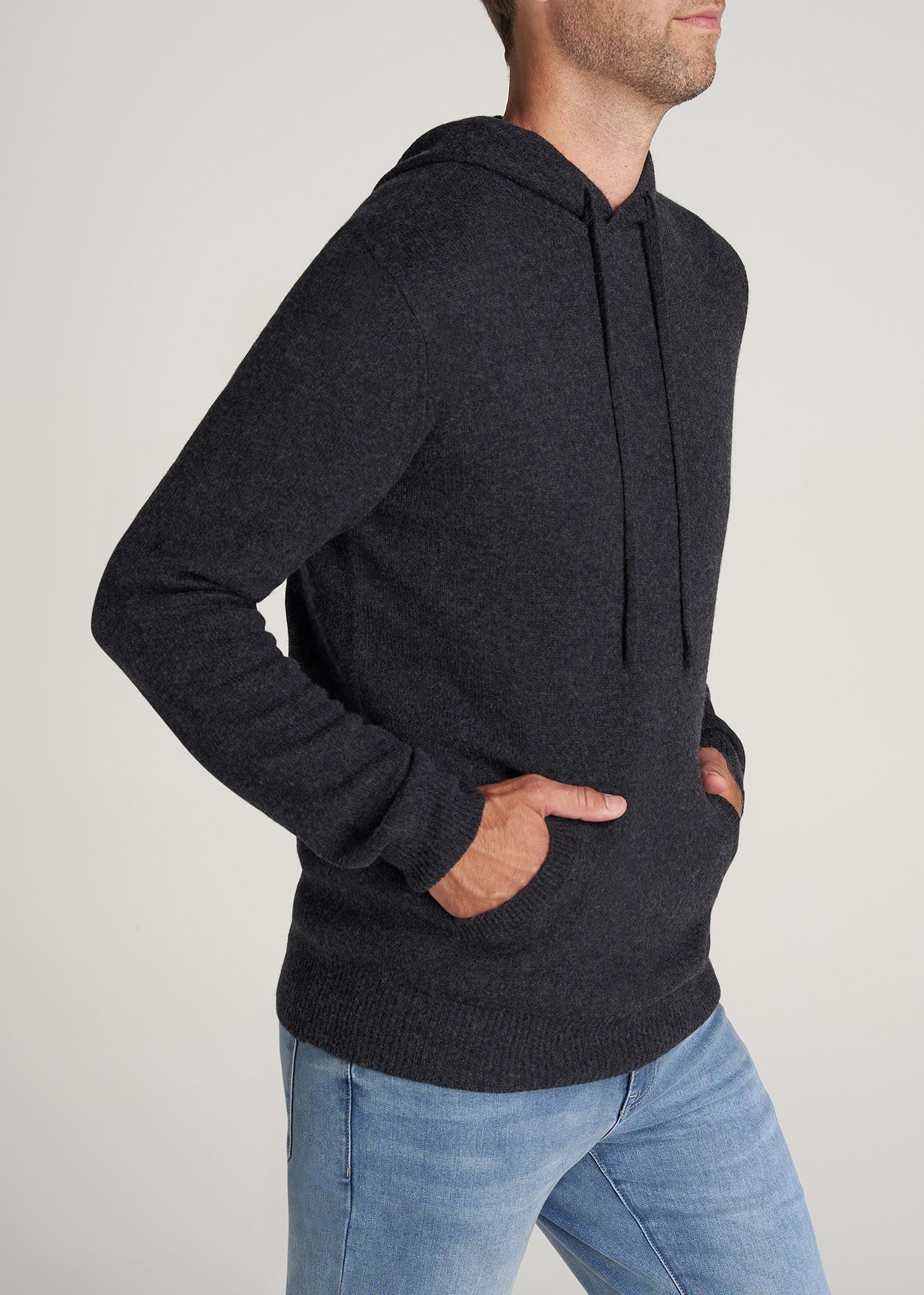 Visser Omgekeerd Proportioneel Hooded Merino Wool Tall Men's Sweater | American Tall