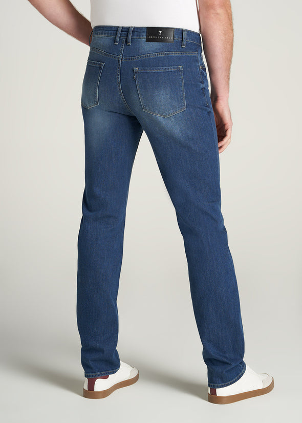 Classic Blue Straight-Leg Jeans for Tall Men | American Tall
