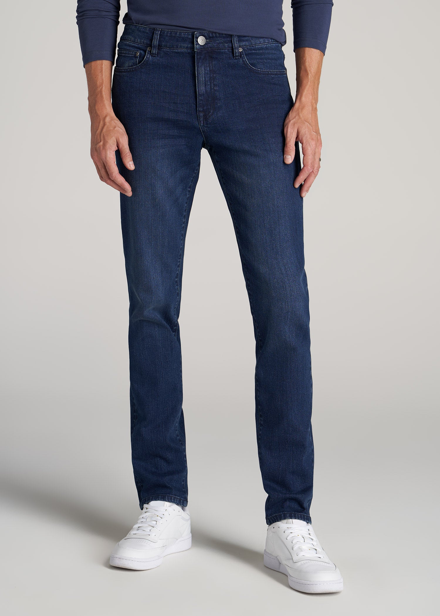 Tall Jeans Mens: Dylan Slim Fit Jeans New Fade For Tall Men