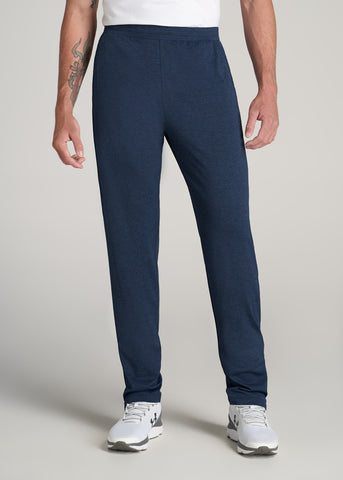 A.T. Performance French Terry Sweatpants for Tall Men in Black