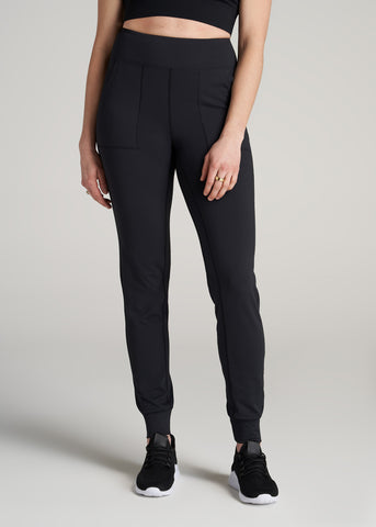 Wide Leg Ultra High Rise Pant for Tall Women in Black