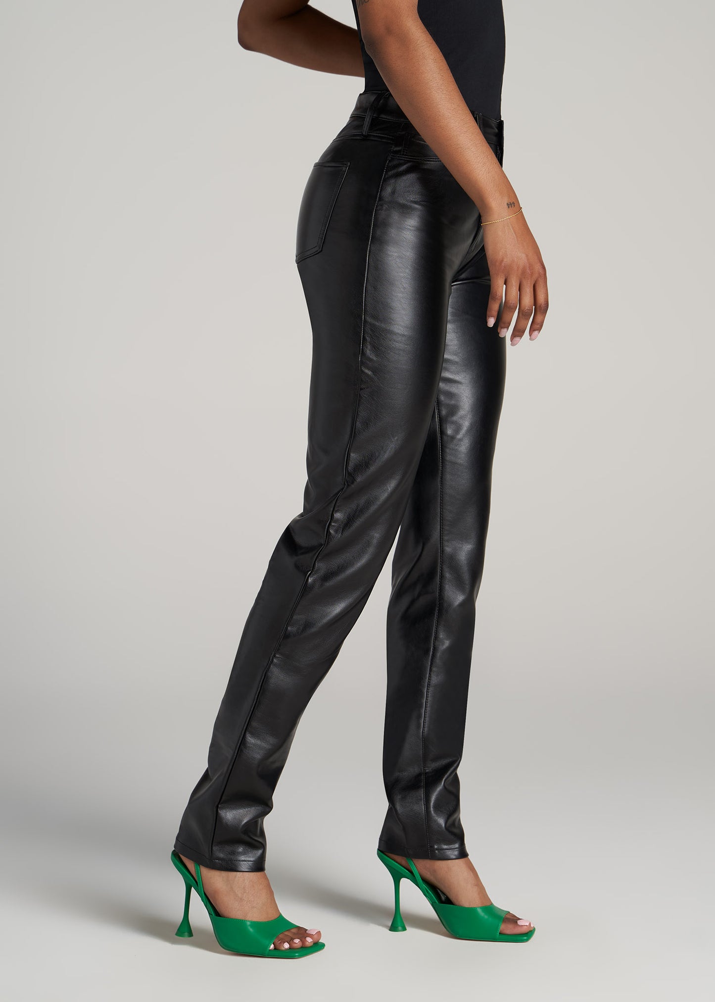 Faux Leather Slim Pants for Tall Women | American Tall