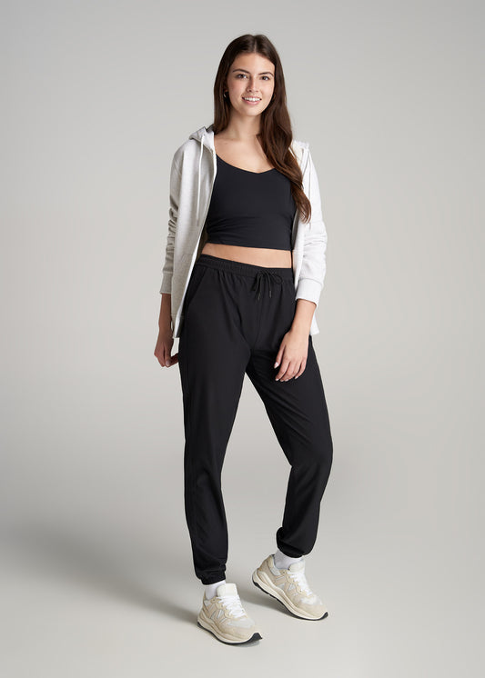    American-Tall-Women-Hybrid-Jogger-Black-full