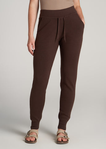 Cozy Lounge Joggers for Tall Women in Charcoal Mix