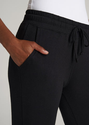 AT Balance Open-Bottom Women's Tall Yoga Pants in Black