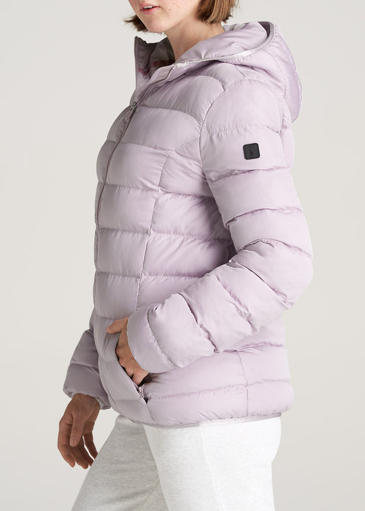 American-Tall-Women-PufferJacket-Lavendar-side