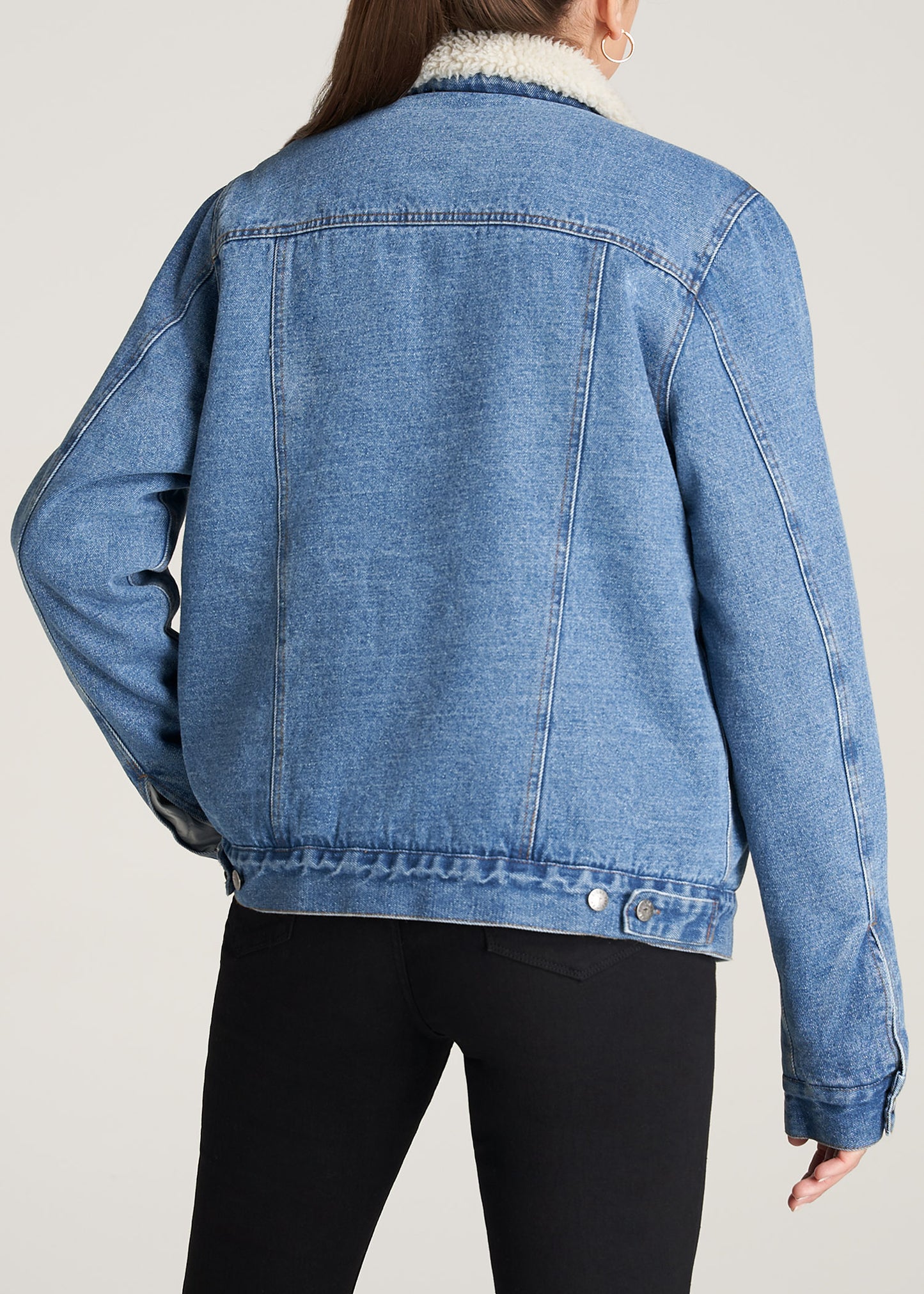 lined denim jacket women