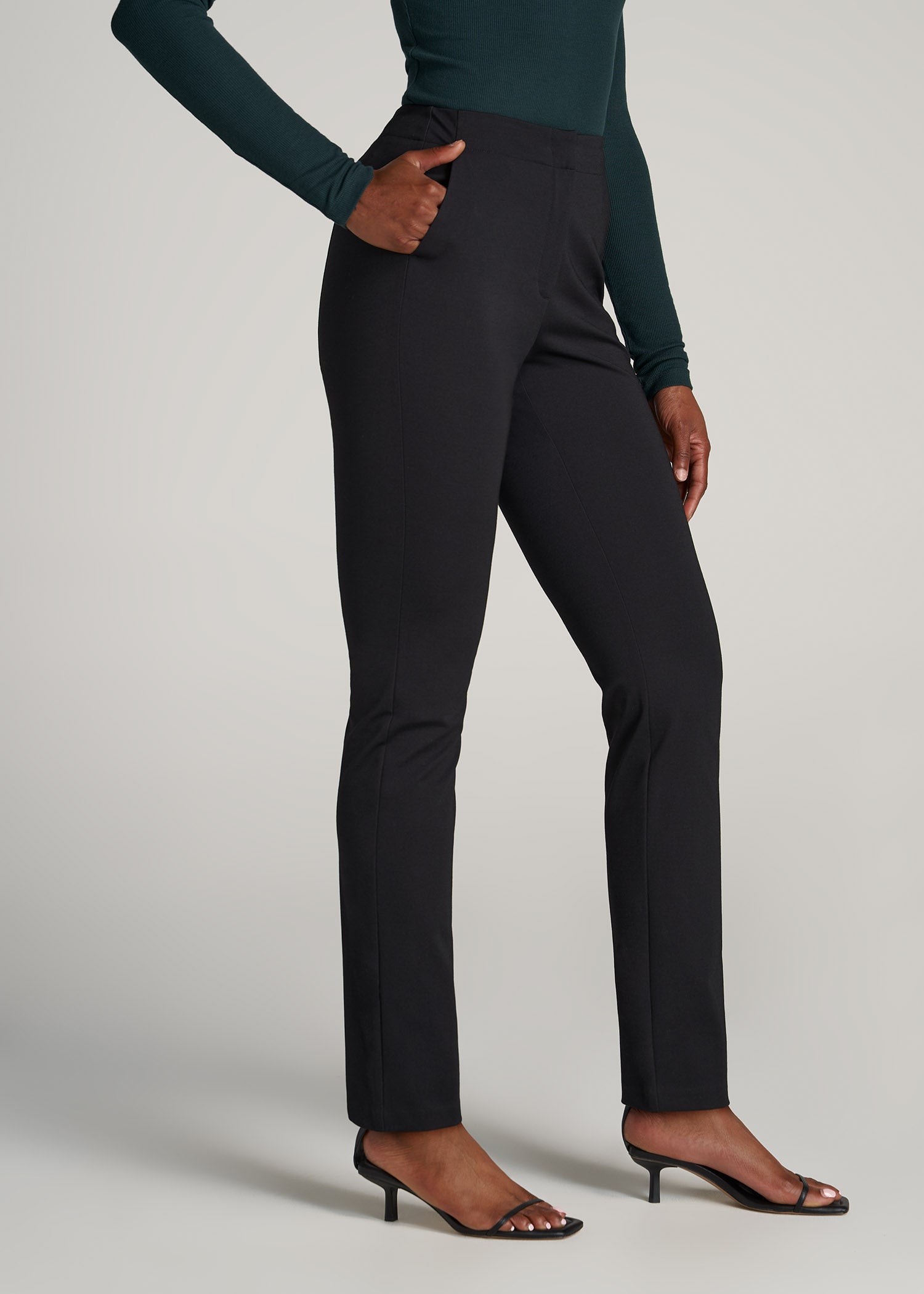 Slim-Fit Dress Pants for Tall Women | American Tall