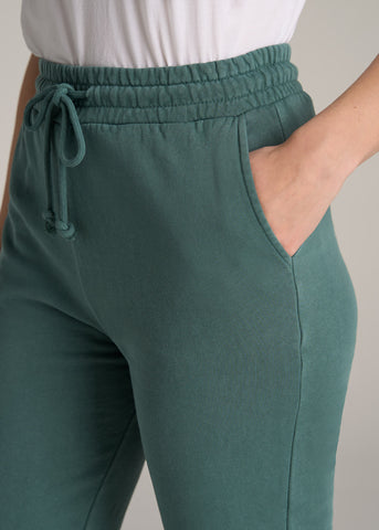 Wearever Fleece SLIM-FIT High-Waisted Women's Tall Sweatpants in Bright Navy