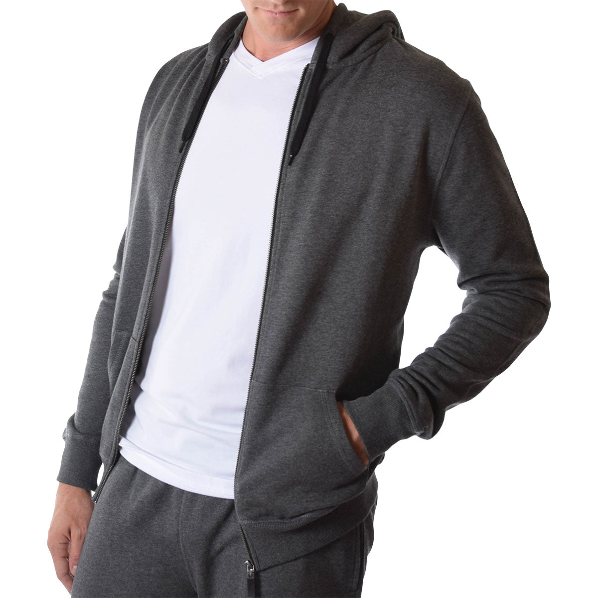 men's french terry zip hoodie