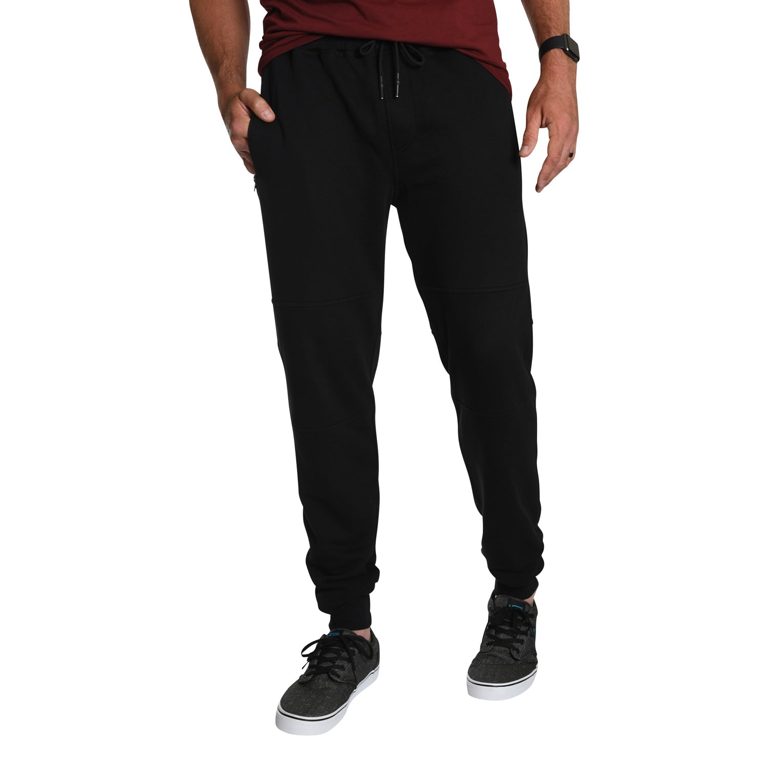 tall black joggers