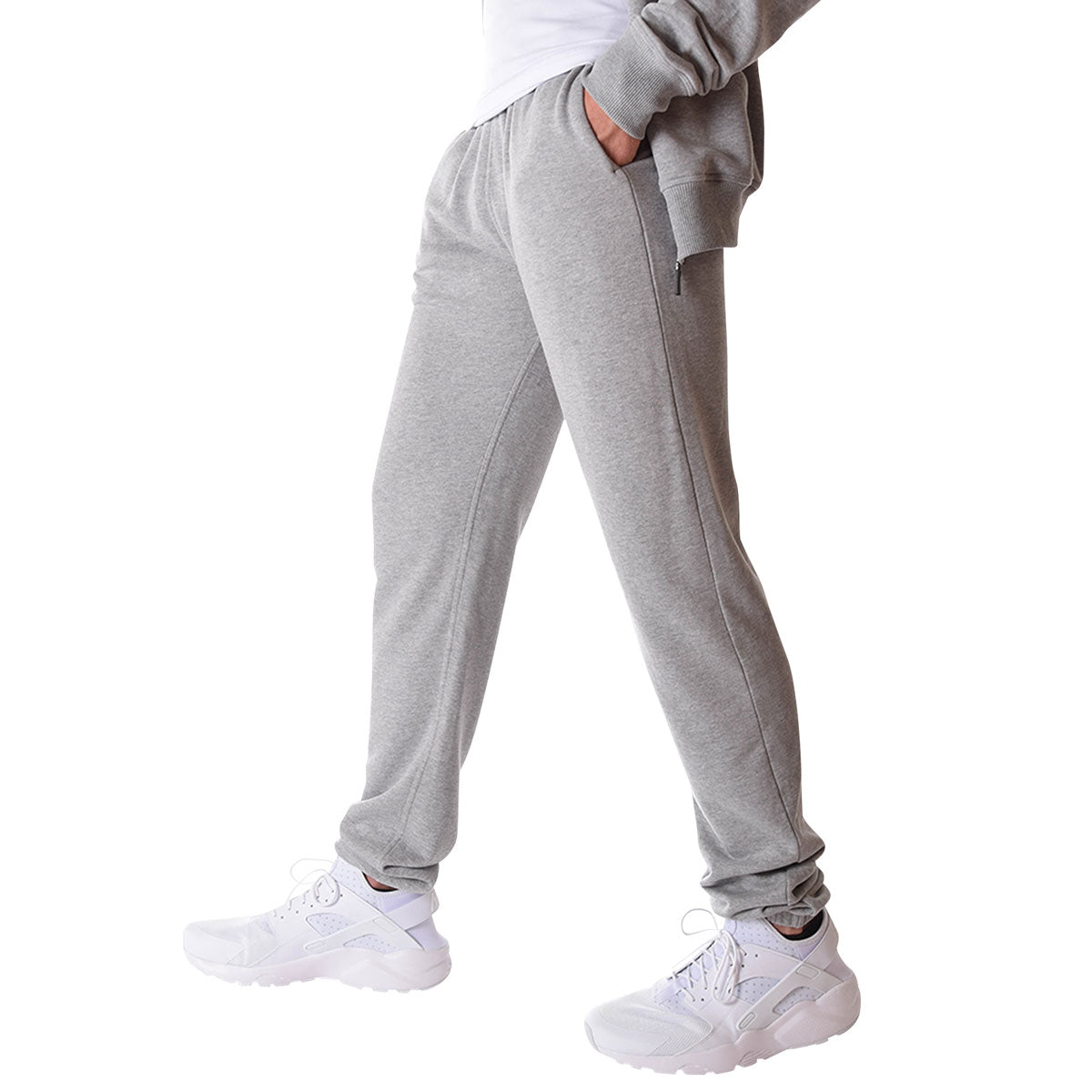 grey sweatpants with pockets