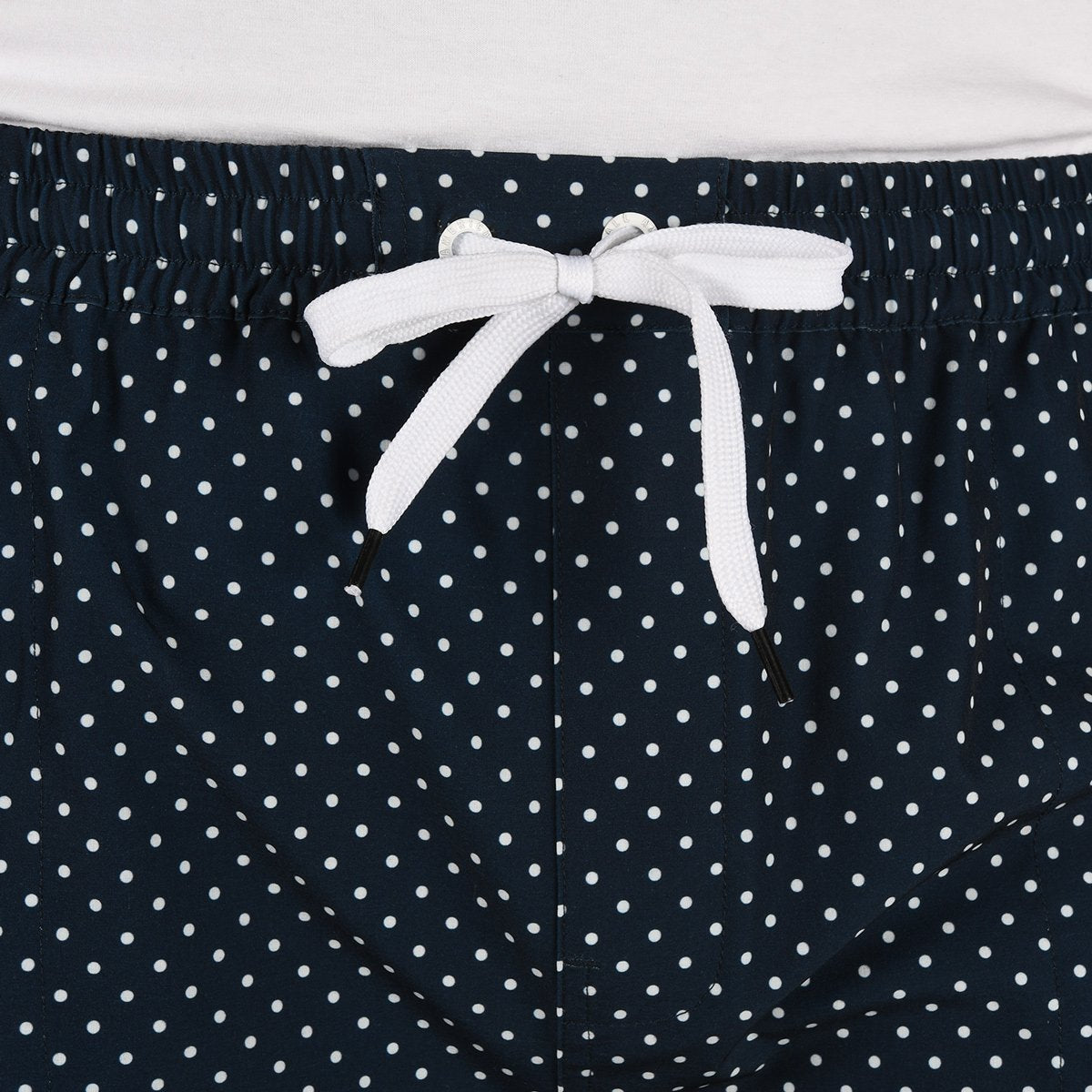 polka dot swim shorts