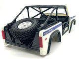 Axial SCX-10 Bronco BODY, w/ Interior, rollcage, spare tire and rack (White) AXI03014