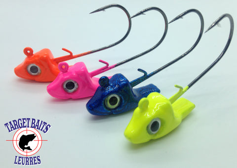 tete de plomb jig peche poisson couleur