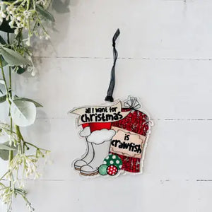 All I Want Ornament - NOLA T-Shirt of the Month Club