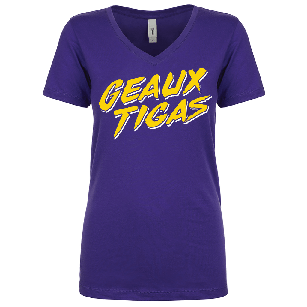 B&B Dry Goods Baseball Geaux Streauxs Star T-Shirt - Purple