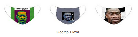 George Floyd Art Face Masks by Rafael Salazar