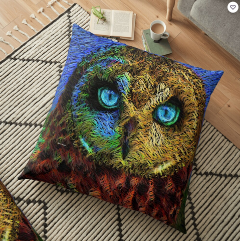 Owl by Rafael Salazar - Home Decor at Red Bubble https://www.redbubble.com/people/RafaelSalazar/