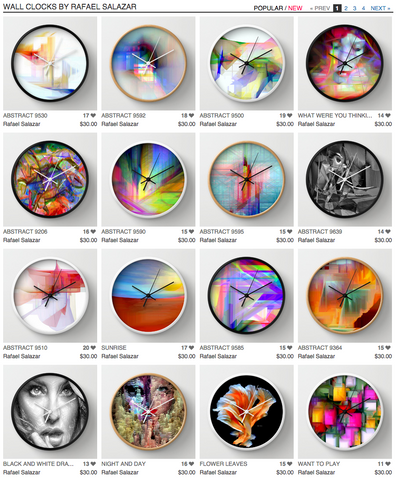 Wall clocks Home Decor by Rafael Salazar - Copyright 2015