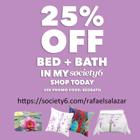 25% Off Bed + Bath With Code BEDBATH at https://Society6.com/RafaelSalazar