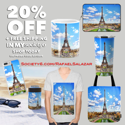 20% Off + Free Shipping on Everything with Code ART20FS  at Society6.com/RafaelSalazar