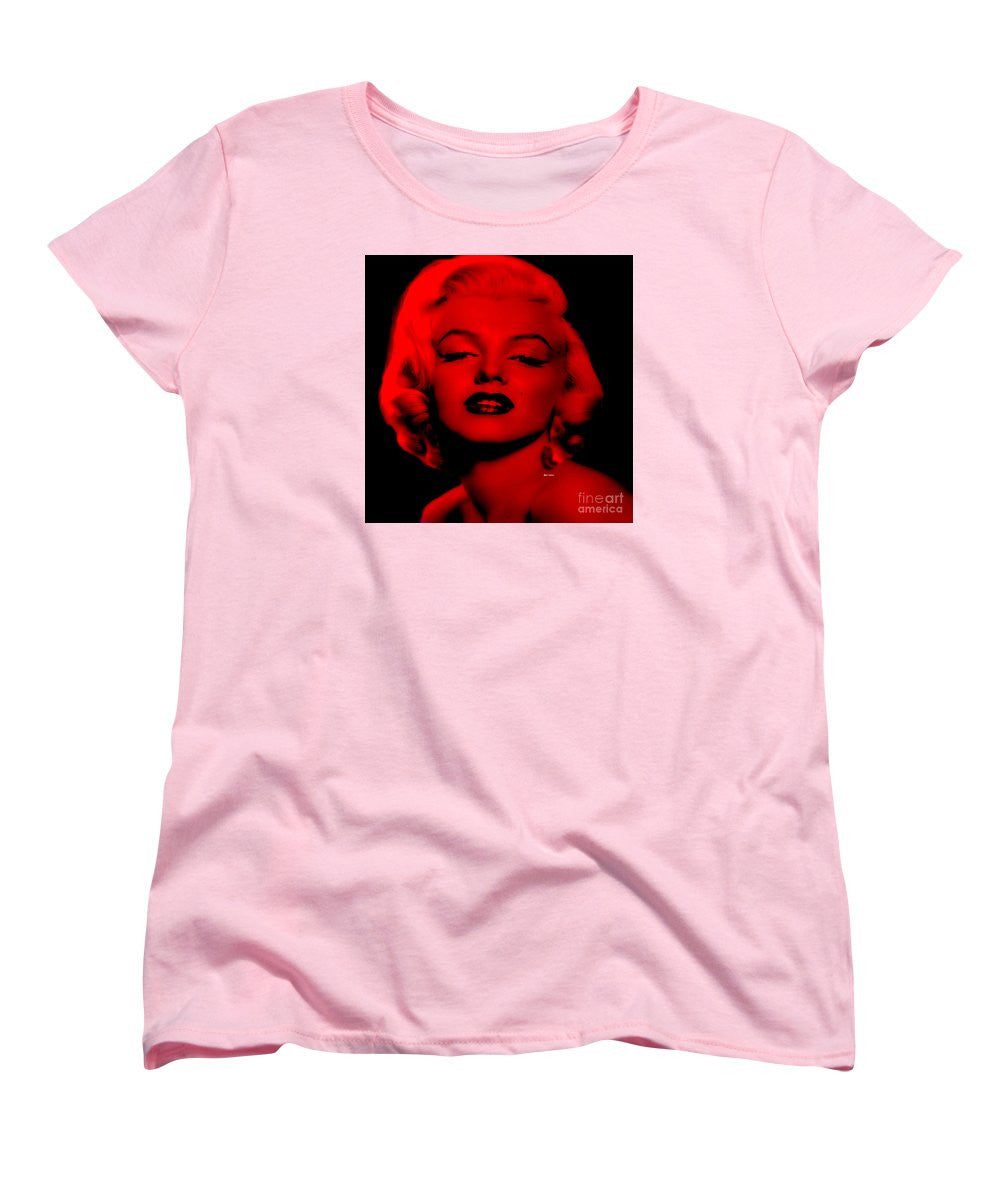 Women's T-Shirt (Standard Cut) - Marilyn Monroe In Red. Pop Art