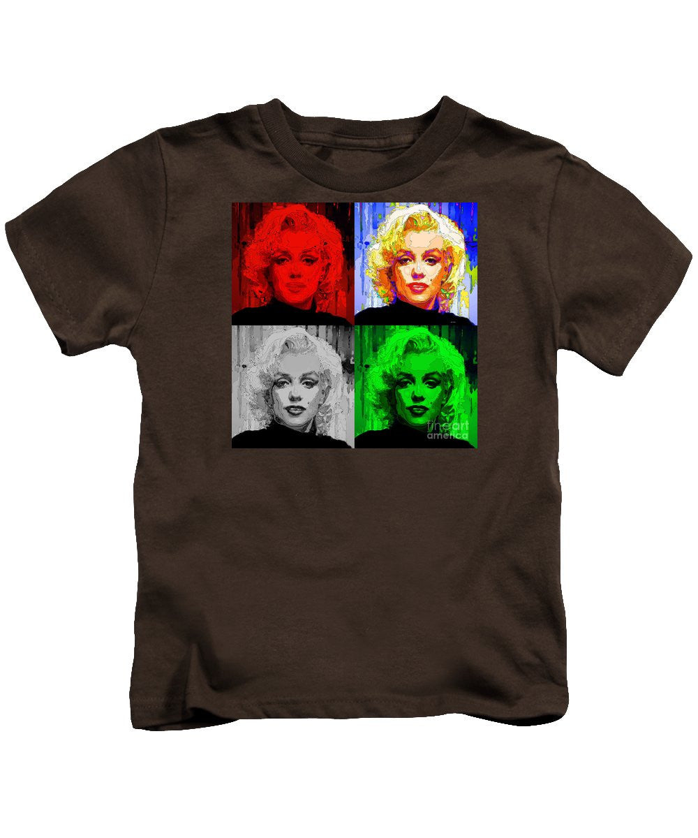 Kids T-Shirt - Marilyn Monroe - Quad. Pop Art