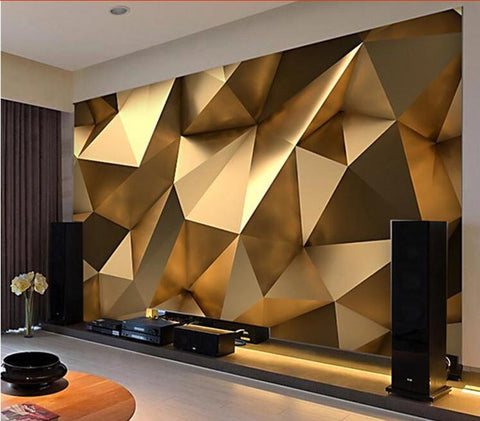 brown geometric shapes wallpaper