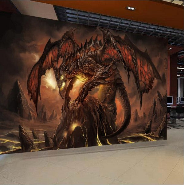 wow escape from fire dragon landscape