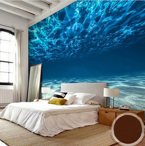 3d Underwater Deep Sea Wallpaper For Walls Wall Mural
