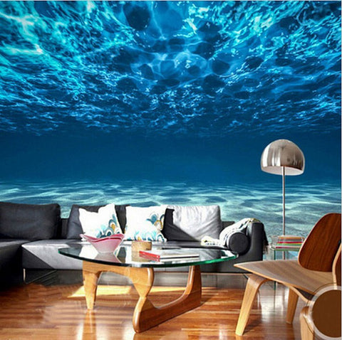 3d Underwater Deep Sea Wallpaper For Walls Wall Mural