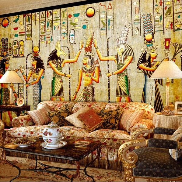 3D Ancient Egyptian Characters Artwork Design Wallpaper Wall Art Mural