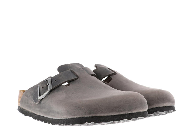 birkenstock boston iron oiled leather