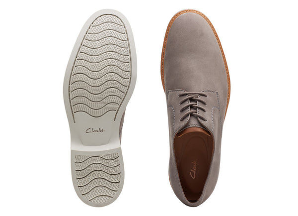 clarks grey nubuck