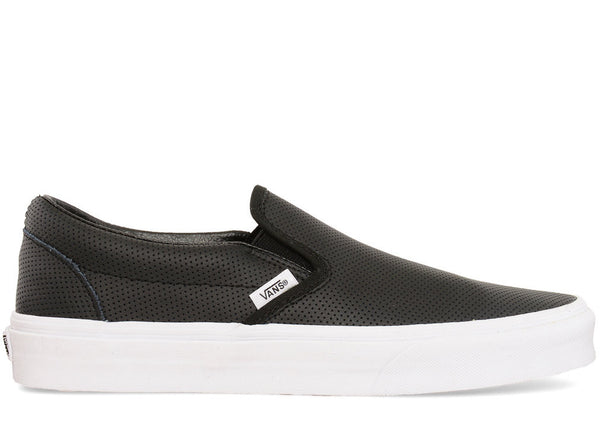 vans slip ons perforated leather