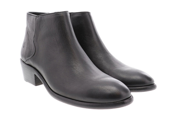 frye carson piping bootie black