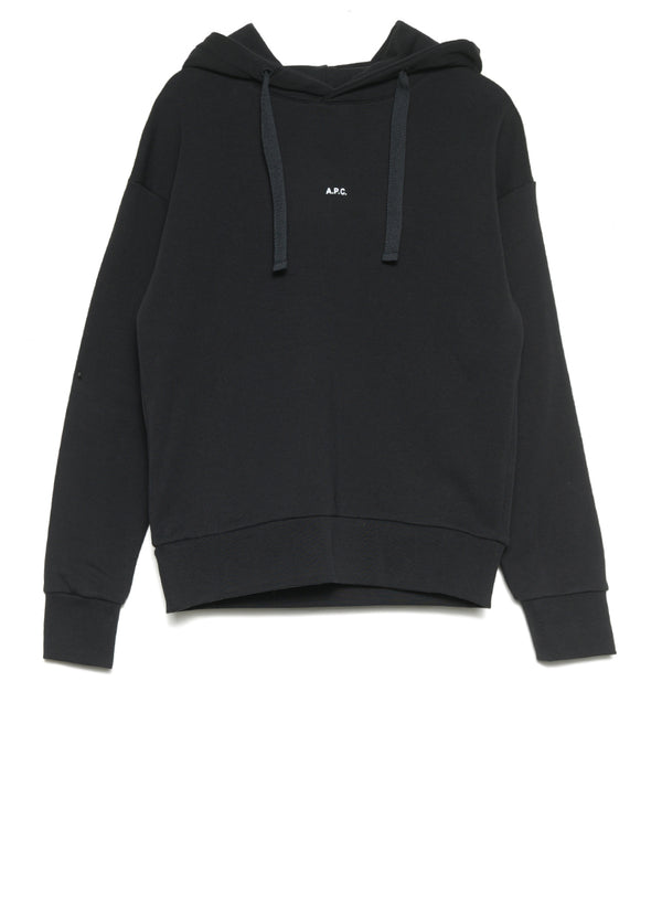 74%OFF!】 A.P.C HOODIE CHRISTINA 22A パーカー ブラック en-dining.co.jp