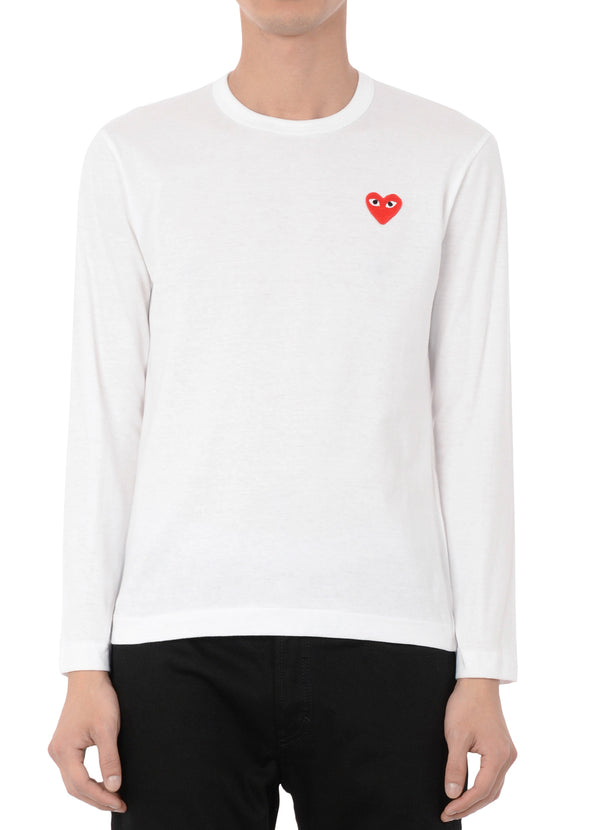 comme des garcons white t shirt mens