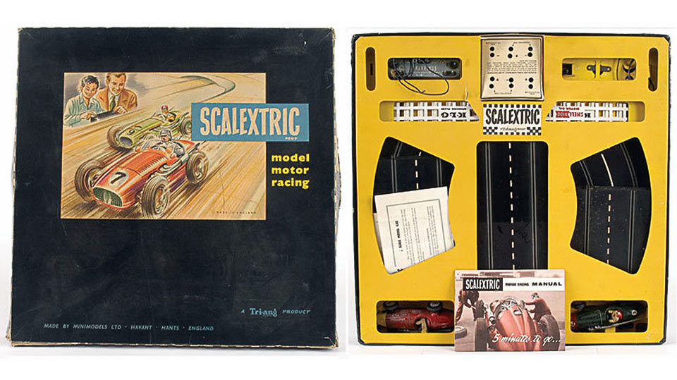 Early Scalextric Manual and Packaging
