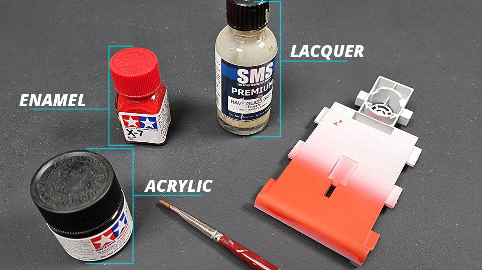 3 Popular Paints, Acrylic, Enamel, and Lacquer