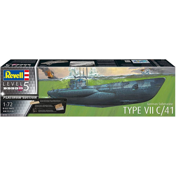 revell german submarine type vii c/41 platinum edition