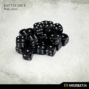 KROMLECH Battle Dice 25x Black 12mm