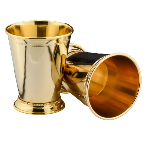 Prince of Scots 24K Gold Plate Mint Julep Cups