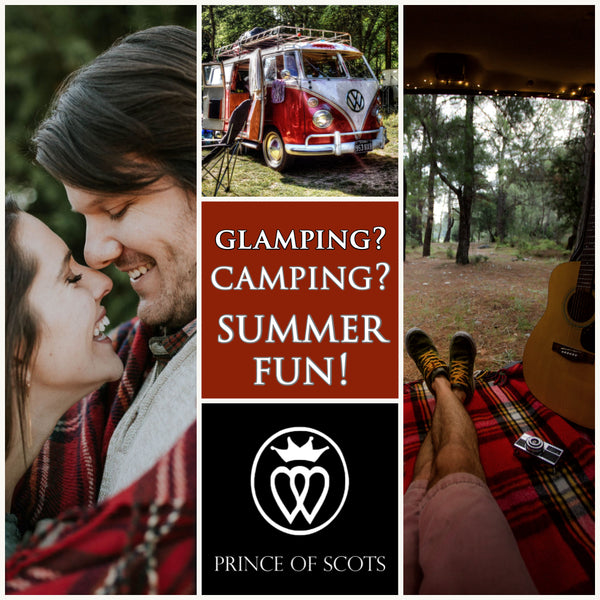 Camping vs Glamping.  The Perfect Blanket to define the outdoor experience.