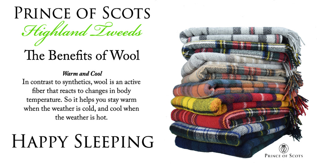 Sleep Better Under Prince of Scots Highland Tweeds