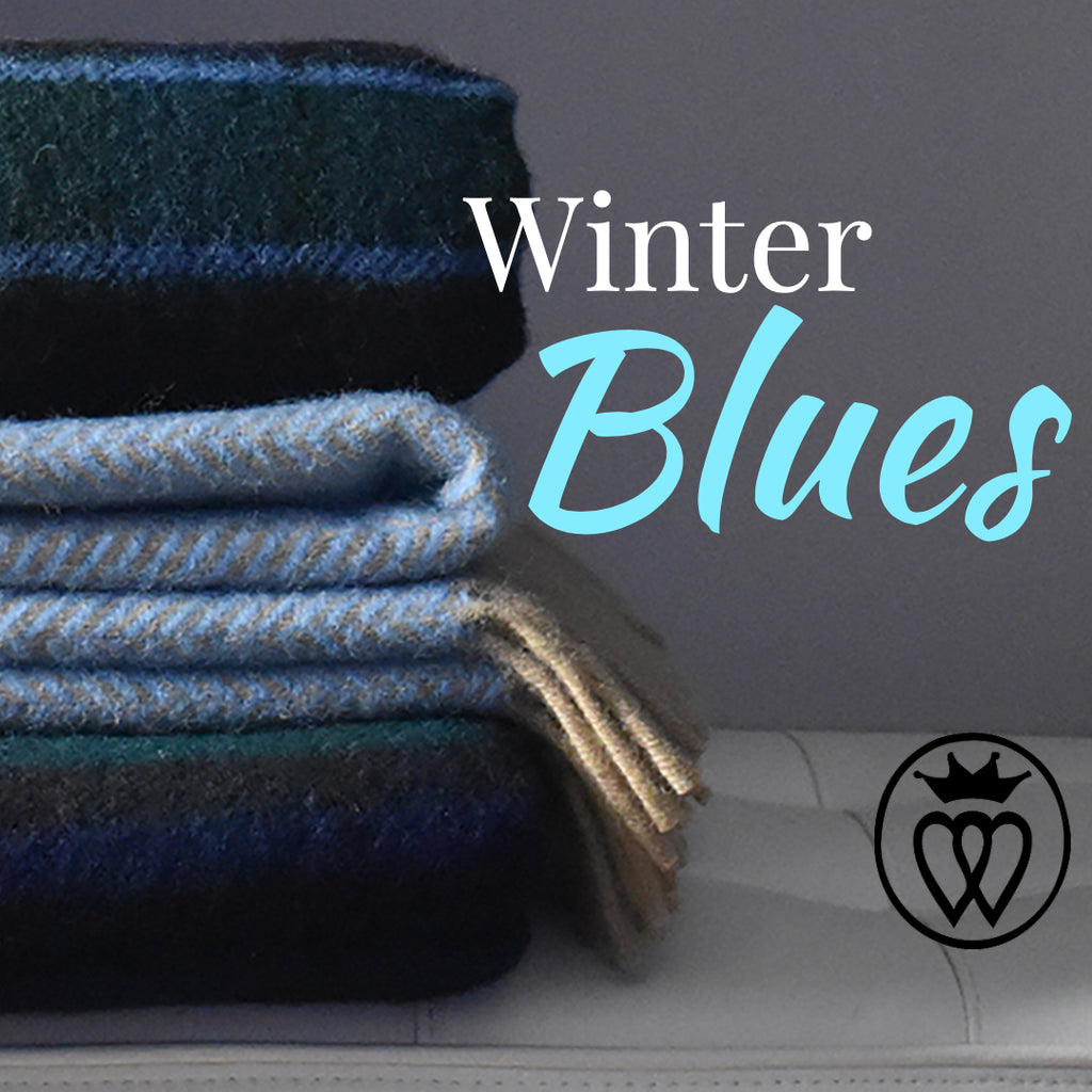 The Winter Blues: The 6 Best Blue Wool Blankets to Brighten Your Room.