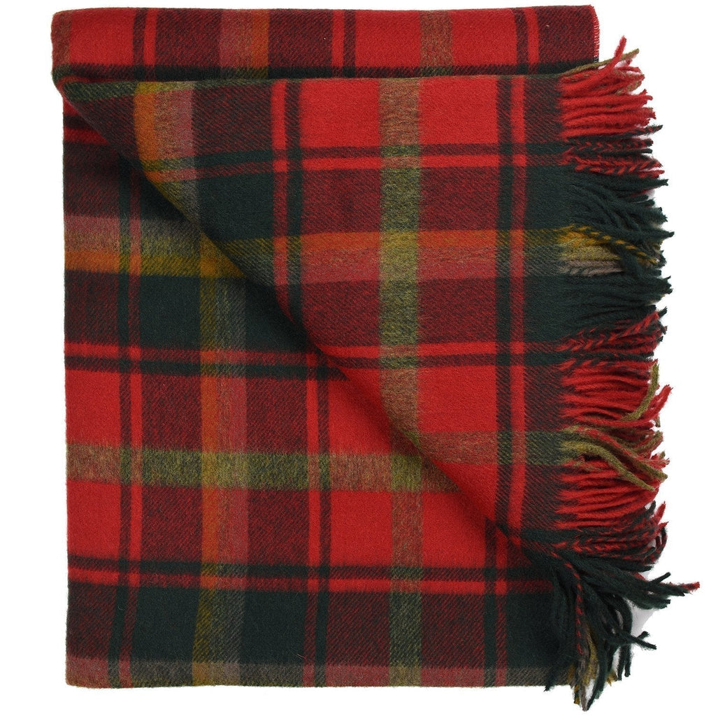 Highland Tartan Tweed Merino Wool Throw ~ Dark Maple ~ – Prince of Scots